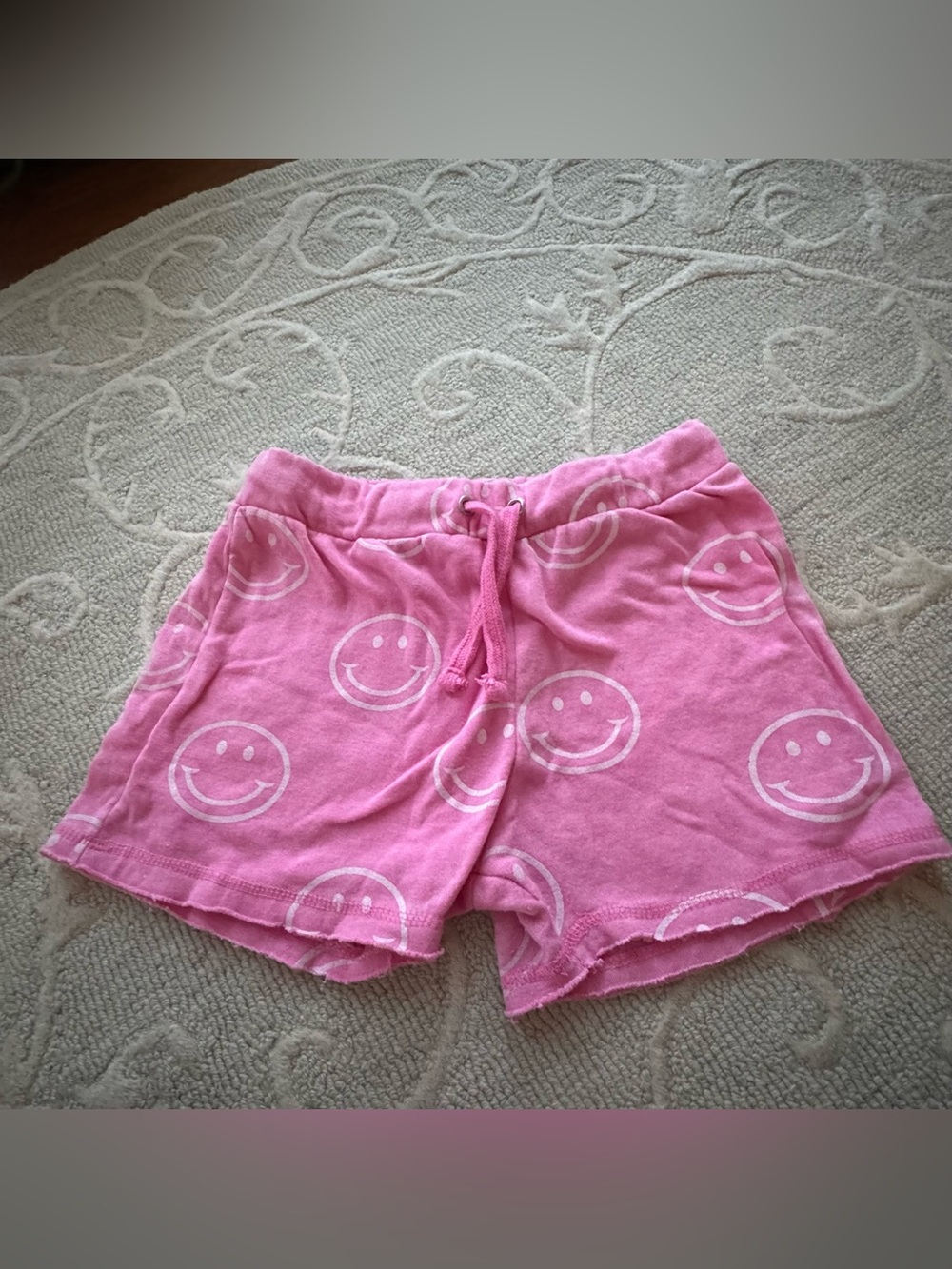 Girls Vintage Havana Smiley Face Shorts